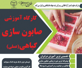 برگزاری دوره آموزشی «صابون سازی گیاهی» در مرکز رشد جهاددانشگاهی اردبیل